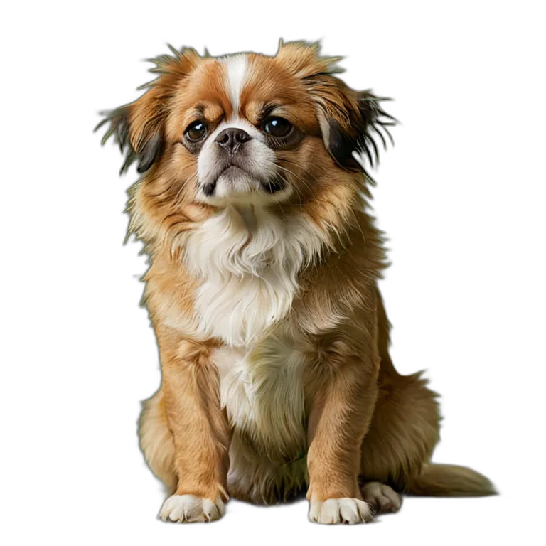 動物 犬 チベタン・スパニエル 透過 PNG 画像 フリー素材 #2015