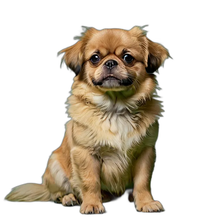 動物 犬 チベタン・スパニエル 透過 PNG 画像 フリー素材 #2017