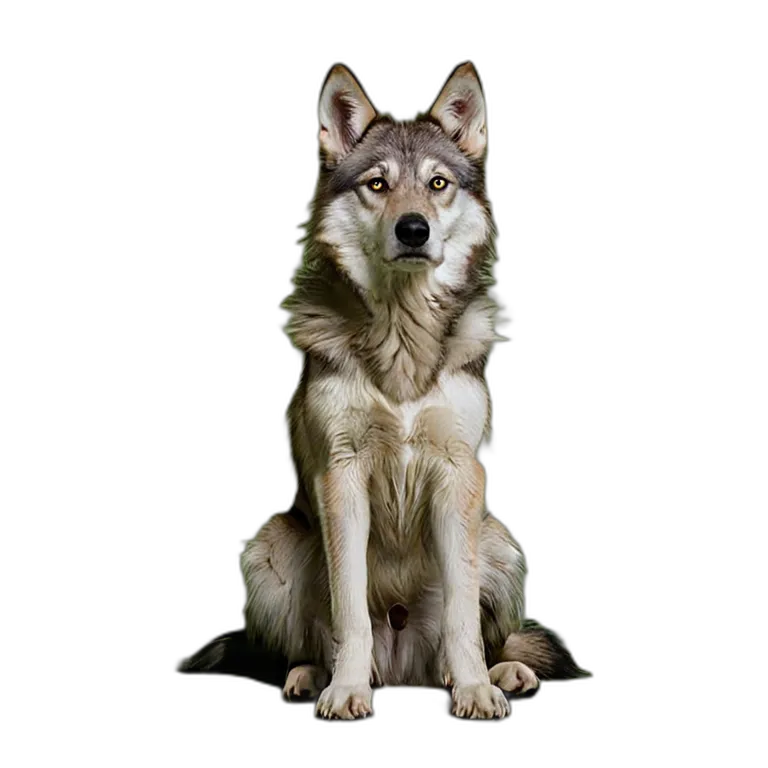 動物 犬 ウルフドッグ 透過 PNG 画像 フリー素材 #2021