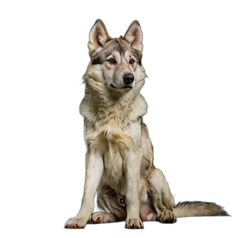 動物 犬 ウルフドッグ 透過 PNG 画像 フリー素材 #2024