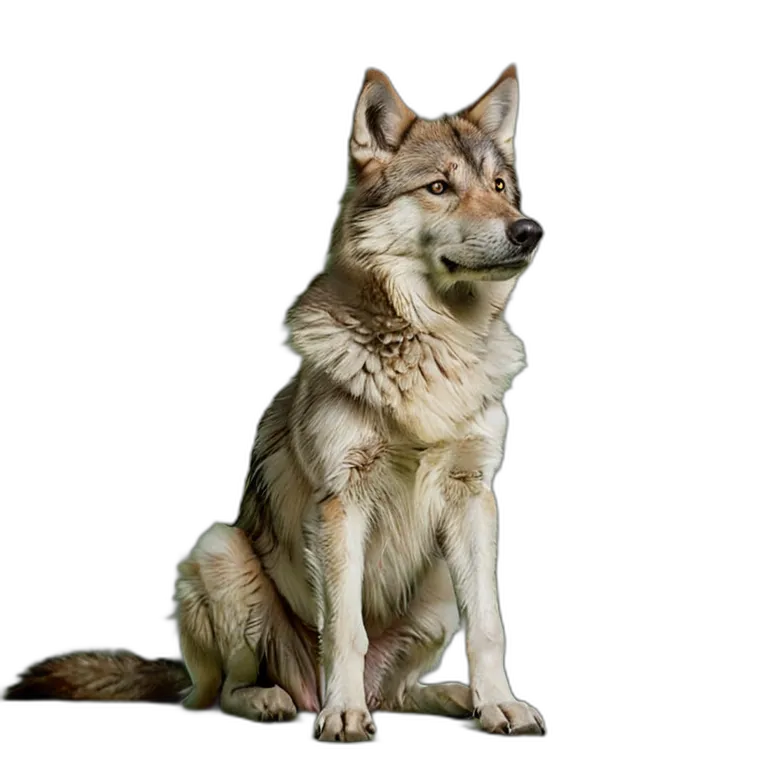 動物 犬 ウルフドッグ 透過 PNG 画像 フリー素材 #2025