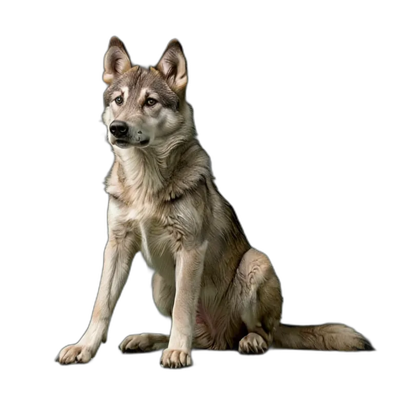 動物 犬 ウルフドッグ 透過 PNG 画像 フリー素材 #2026