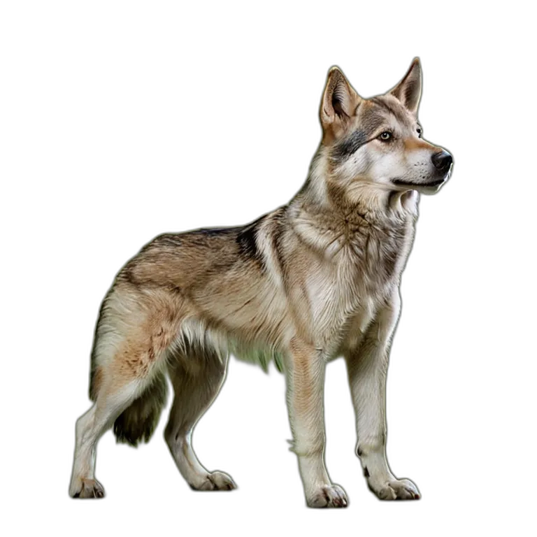 動物 犬 ウルフドッグ 透過 PNG 画像 フリー素材 #2027