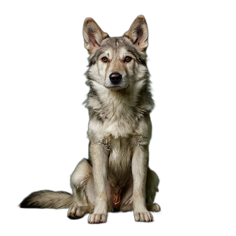 動物 犬 ウルフドッグ 透過 PNG 画像 フリー素材 #2028