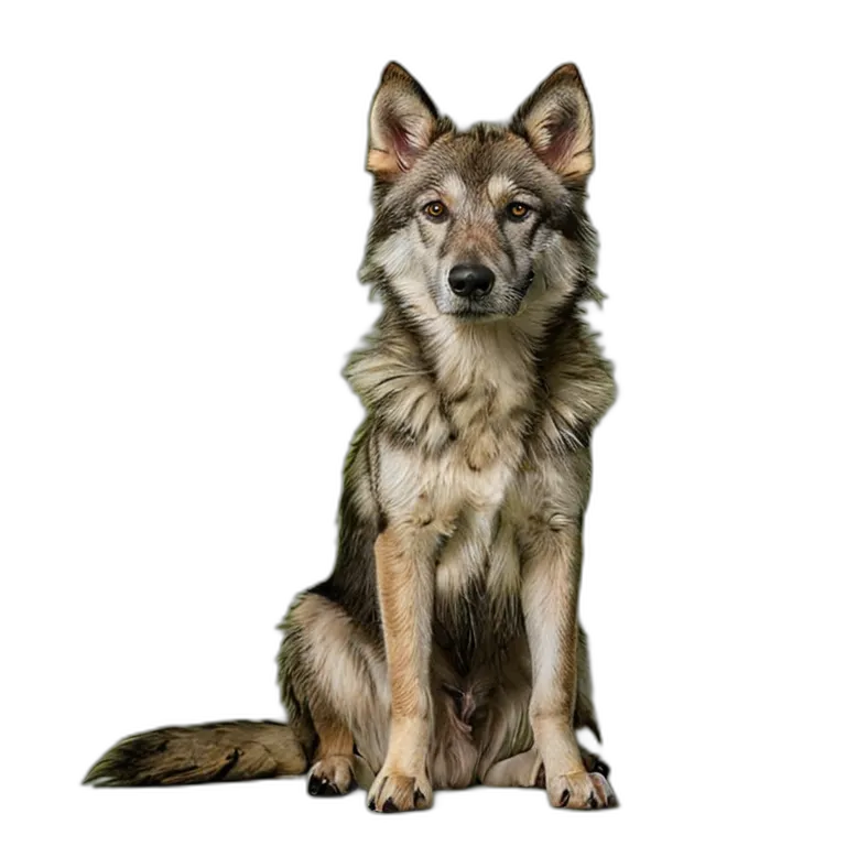 動物 犬 ウルフドッグ 透過 PNG 画像 フリー素材 #2029