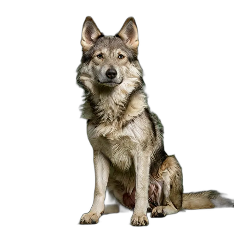 動物 犬 ウルフドッグ 透過 PNG 画像 フリー素材 #2031