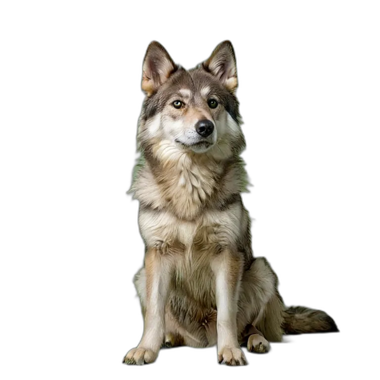 動物 犬 ウルフドッグ 透過 PNG 画像 フリー素材 #2033