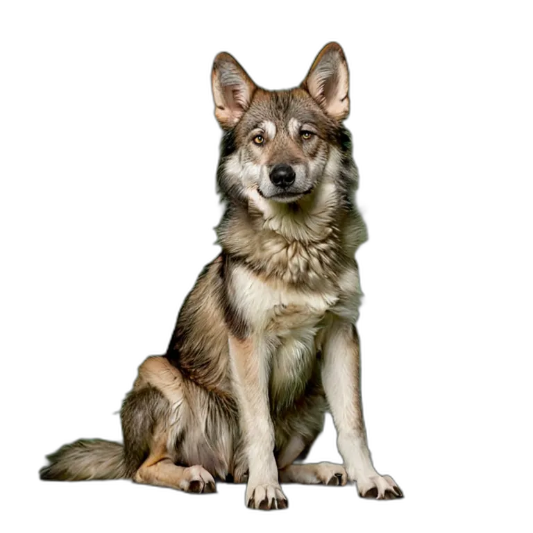 動物 犬 ウルフドッグ 透過 PNG 画像 フリー素材 #2034