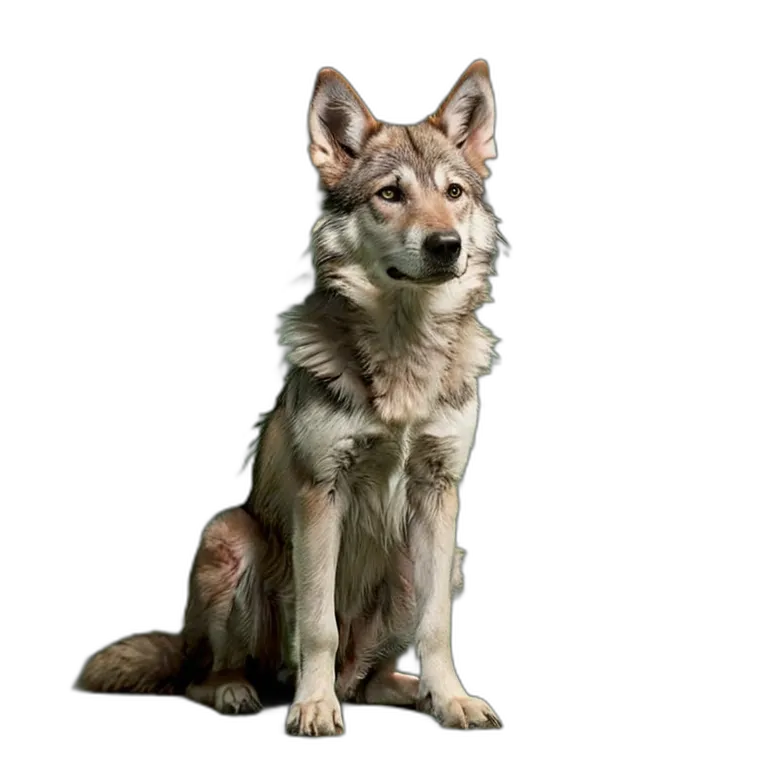動物 犬 ウルフドッグ 透過 PNG 画像 フリー素材 #2035