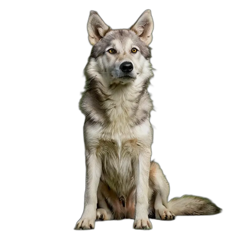 動物 犬 ウルフドッグ 透過 PNG 画像 フリー素材 #2038