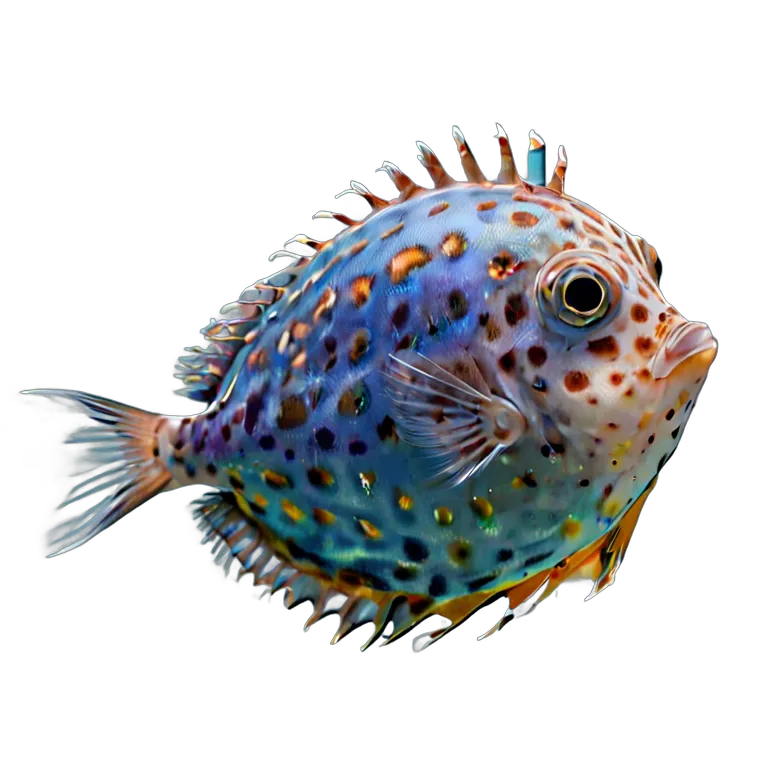 動物 魚 ハコフグ 透過 PNG 画像 フリー素材 #6182