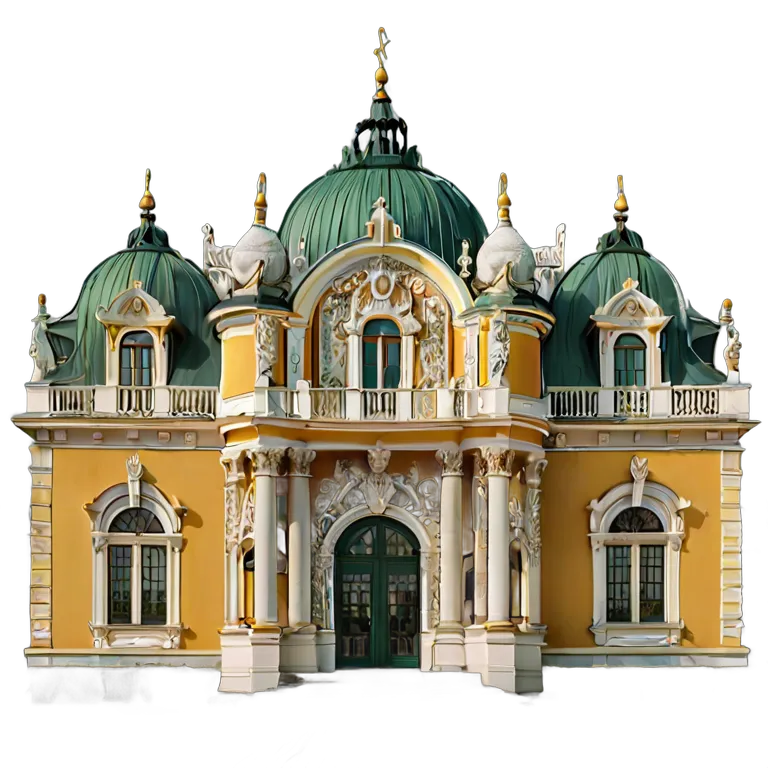 建物 城 バロック様式の夏の宮殿 透過 PNG 画像 フリー素材 #29494