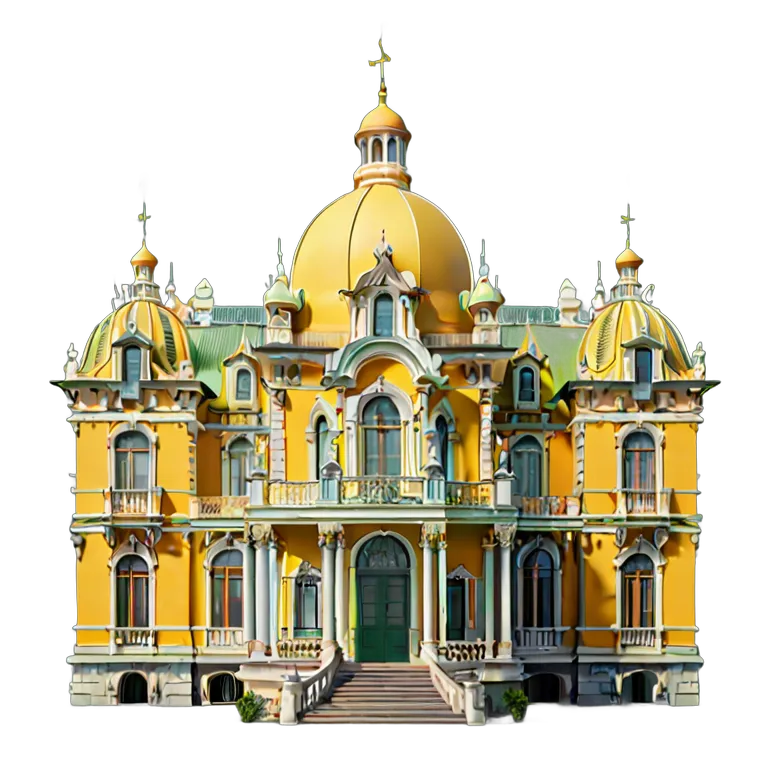 建物 城 バロック様式の夏の宮殿 透過 PNG 画像 フリー素材 #29495