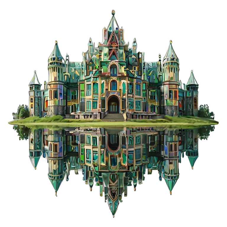 edificio castillo castillo de cristal caleidosc贸pico Imagen PNG transparente recurso gratuito #29452