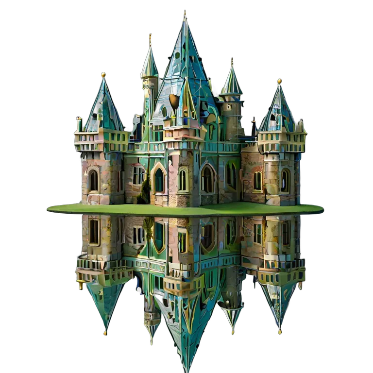 edificio castillo castillo de cristal caleidosc贸pico Imagen PNG transparente recurso gratuito #29456