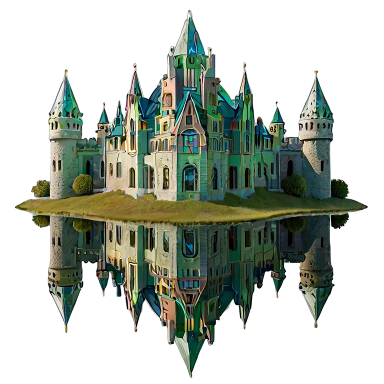 edificio castillo castillo de cristal caleidosc贸pico Imagen PNG transparente recurso gratuito #29457