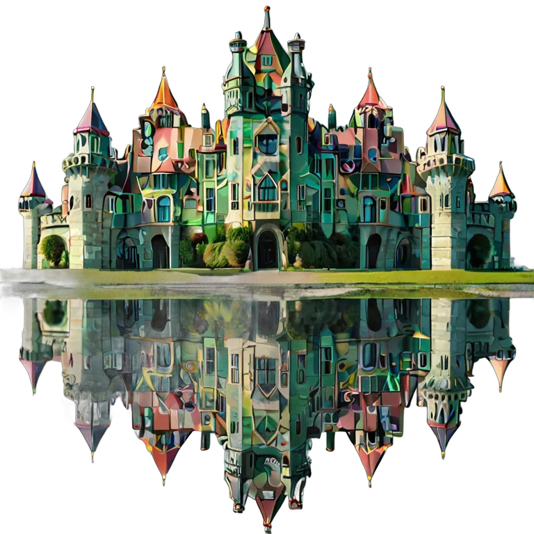 edificio castillo castillo de cristal caleidosc贸pico Imagen PNG transparente recurso gratuito #29458