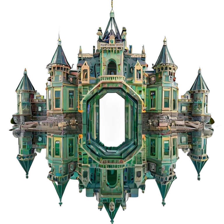 edificio castillo castillo de cristal caleidosc贸pico Imagen PNG transparente recurso gratuito #29459