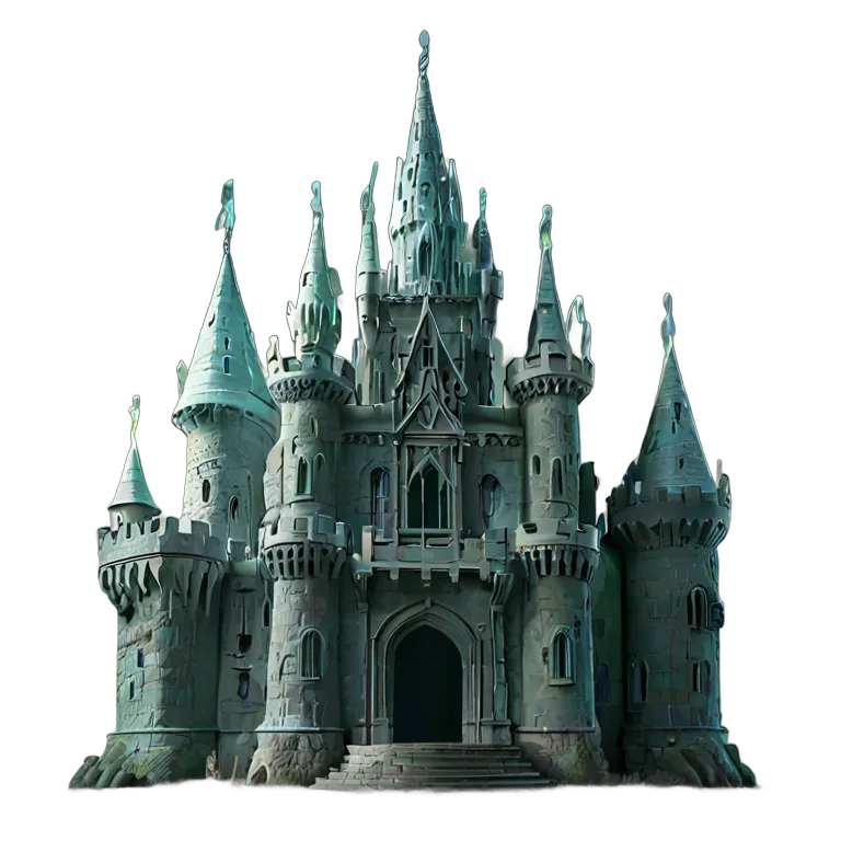 建物 城 半透明の精霊城 透過 PNG 画像 フリー素材 #29524