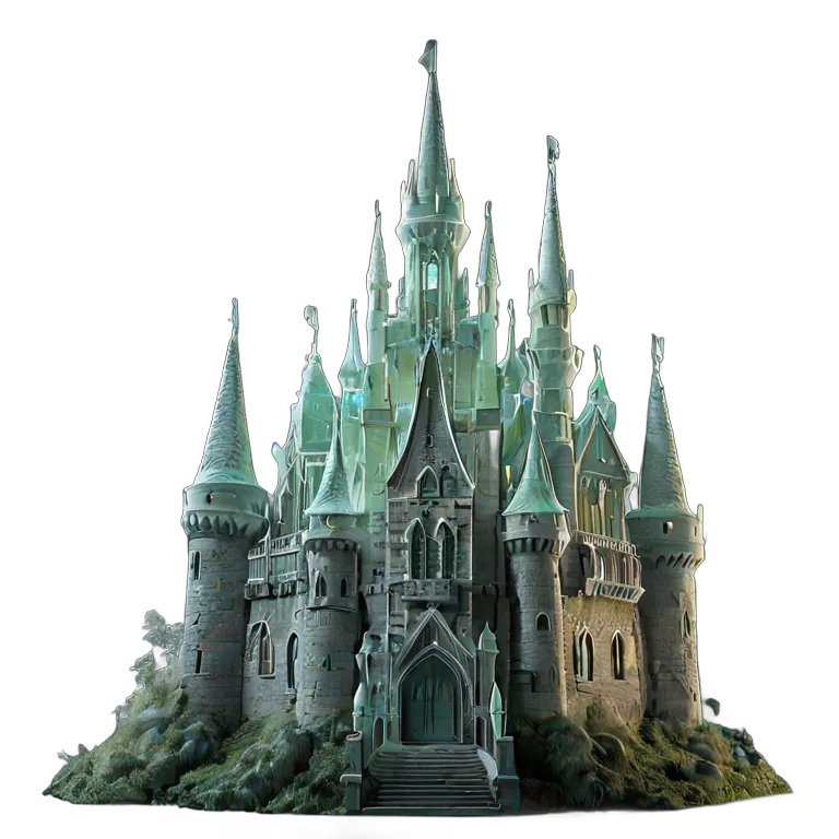 建物 城 半透明の精霊城 透過 PNG 画像 フリー素材 #29525