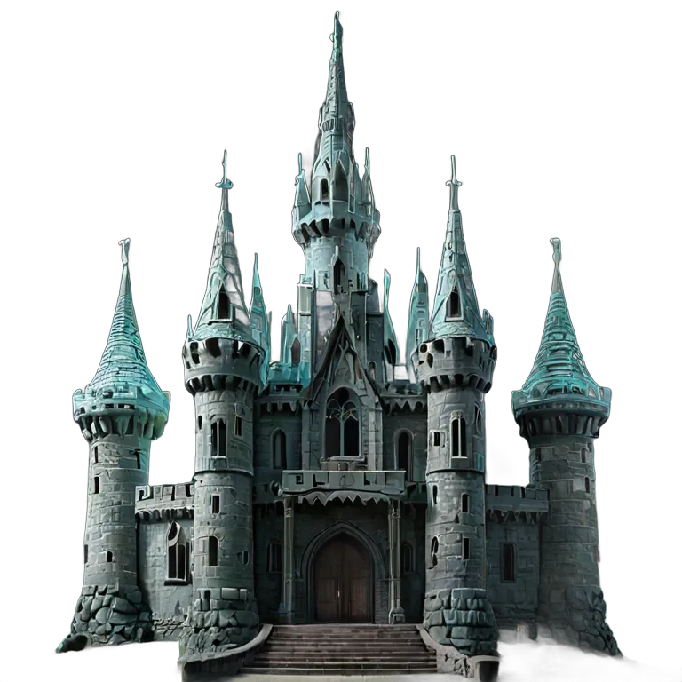 建物 城 半透明の精霊城 透過 PNG 画像 フリー素材 #29526