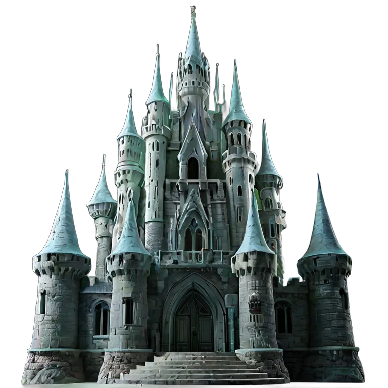 建物 城 半透明の精霊城 透過 PNG 画像 フリー素材 #29527