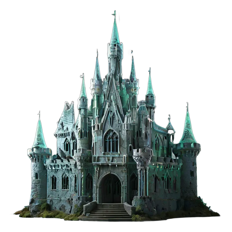 建物 城 半透明の精霊城 透過 PNG 画像 フリー素材 #29528