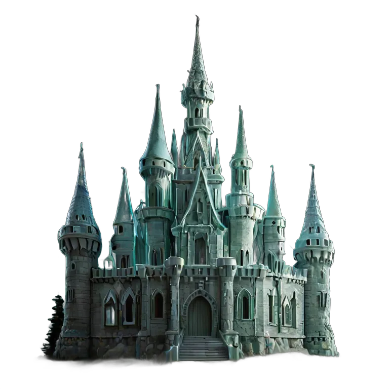 建物 城 半透明の精霊城 透過 PNG 画像 フリー素材 #29529