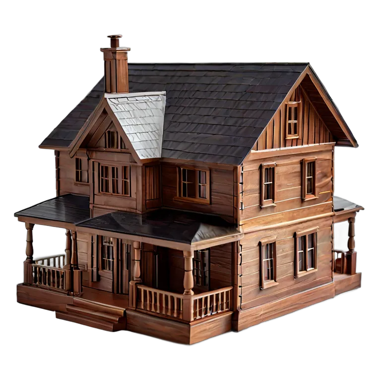 建物 住宅モデル 3Dプリント住宅模型 透過 PNG 画像 フリー素材 #38624