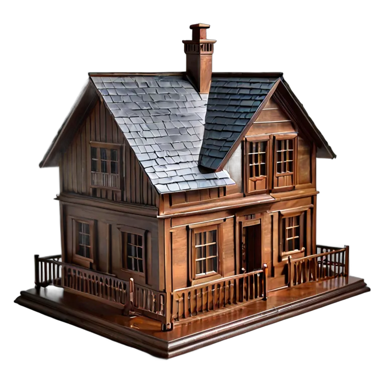 建物 住宅モデル 3Dプリント住宅模型 透過 PNG 画像 フリー素材 #38626