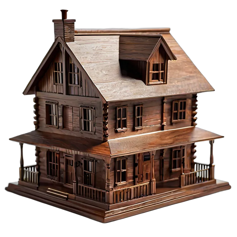 建物 住宅モデル 3Dプリント住宅模型 透過 PNG 画像 フリー素材 #38633