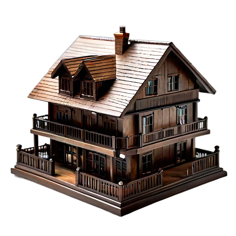 建物 住宅モデル 3Dプリント住宅模型 透過 PNG 画像 フリー素材 #38635