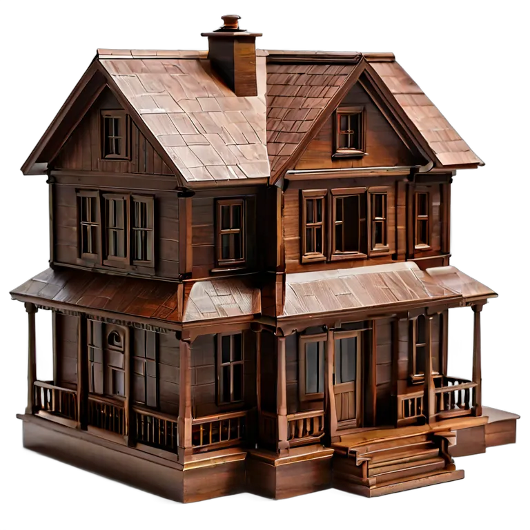 建物 住宅モデル 3Dプリント住宅模型 透過 PNG 画像 フリー素材 #38636