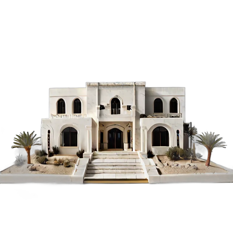 アラブモダン高級マンションモデル 透過 PNG 画像 フリー素材 #38698