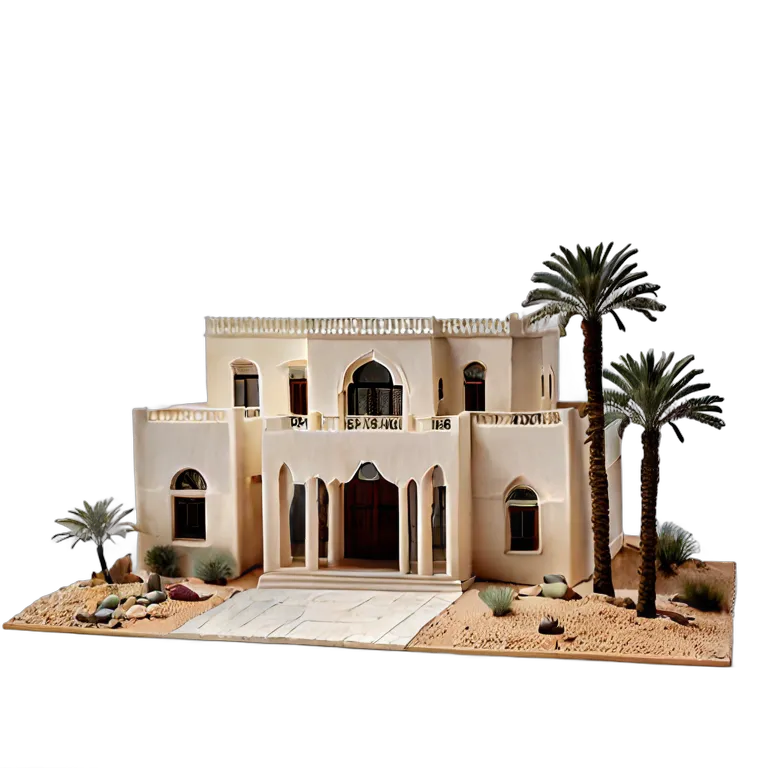 アラブモダン高級マンションモデル 透過 PNG 画像 フリー素材 #38699