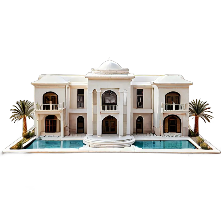 アラブモダン高級マンションモデル 透過 PNG 画像 フリー素材 #38700