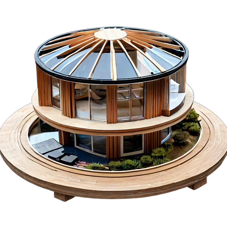 循環型エコハウスモデル 透過 PNG 画像 フリー素材 #38704