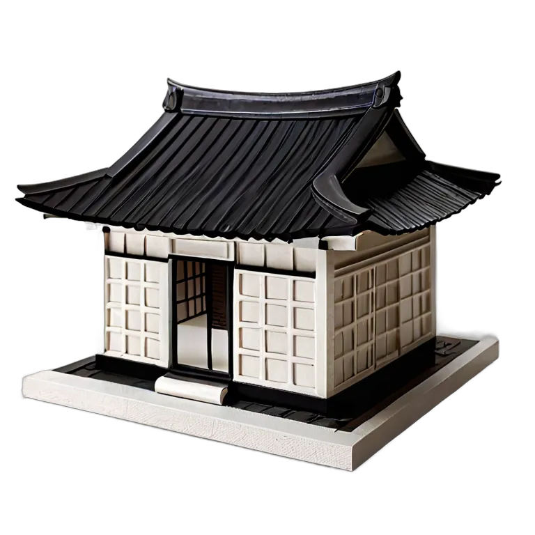 建物 住宅モデル 日本の蔵モデル 透過 PNG 画像 フリー素材 #38673