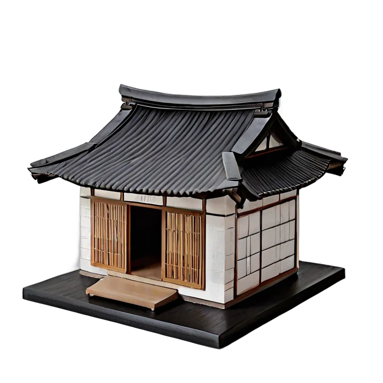 建物 住宅モデル 日本の蔵モデル 透過 PNG 画像 フリー素材 #38674