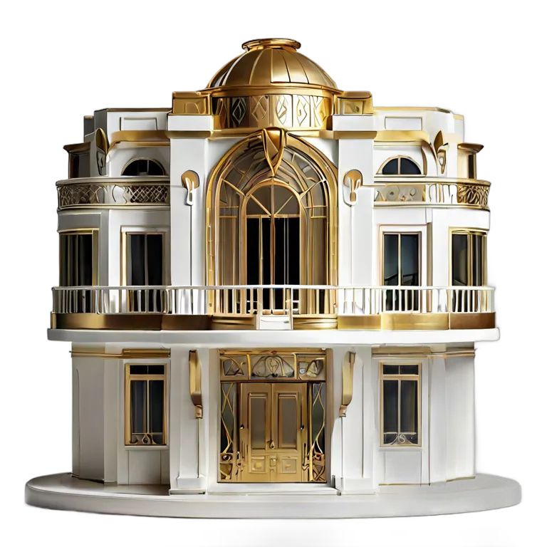 建物 住宅モデル モダンアールデコ住宅モデル 透過 PNG 画像 フリー素材 #38663