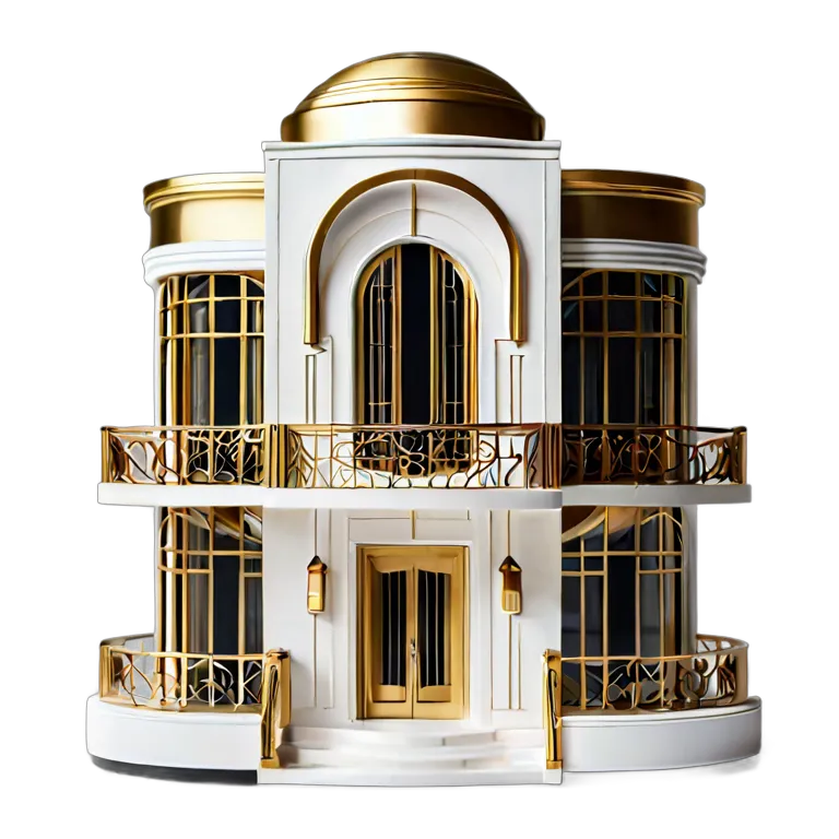 建物 住宅モデル モダンアールデコ住宅モデル 透過 PNG 画像 フリー素材 #38664