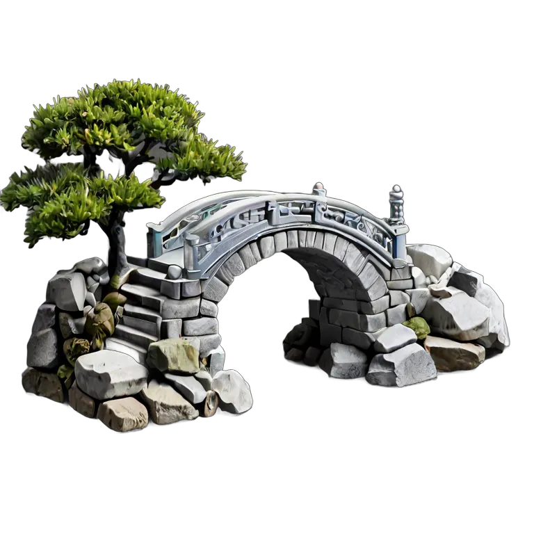 建物 公園 日本の石橋 透過 PNG 画像 フリー素材 #36388