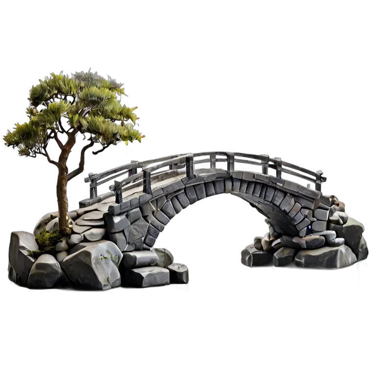 建物 公園 日本の石橋 透過 PNG 画像 フリー素材 #36390