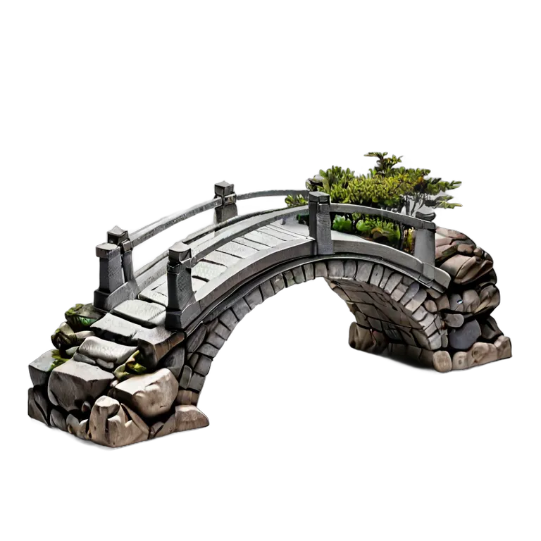 建物 公園 日本の石橋 透過 PNG 画像 フリー素材 #36391