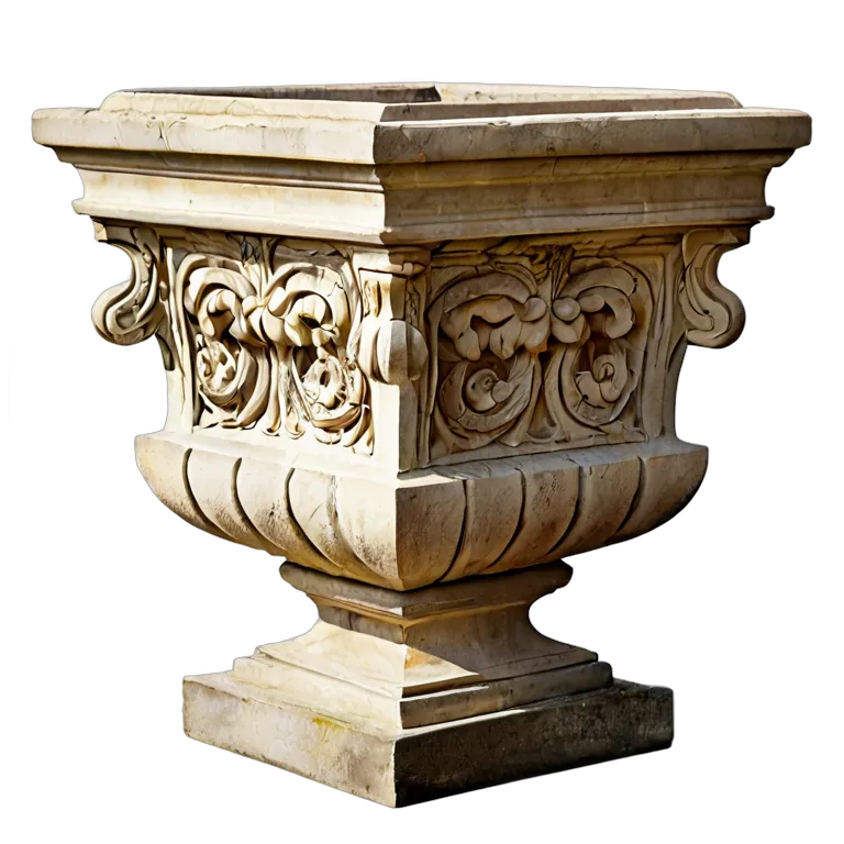 建物 公園 スペインの石のプランター 透過 PNG 画像 フリー素材 #36373