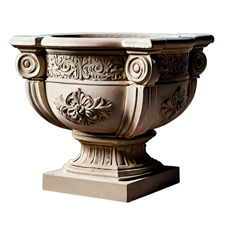 建物 公園 スペインの石のプランター 透過 PNG 画像 フリー素材 #36375