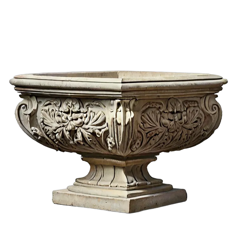 建物 公園 スペインの石のプランター 透過 PNG 画像 フリー素材 #36376