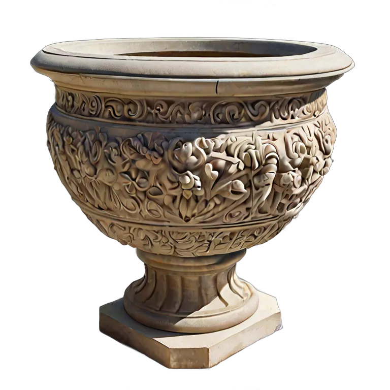 建物 公園 スペインの石のプランター 透過 PNG 画像 フリー素材 #36377