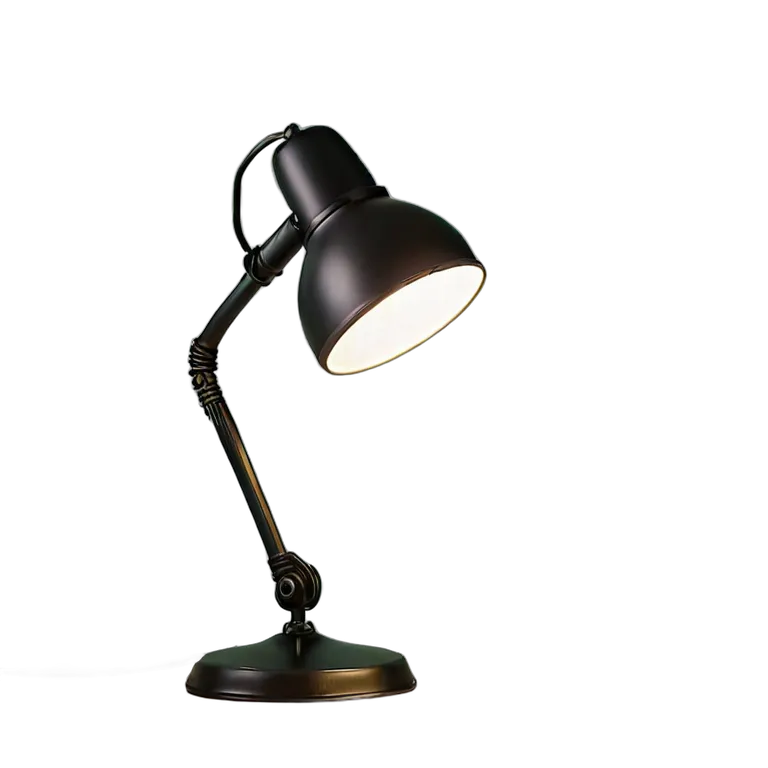 マットブラックのデスクランプ 透過 PNG 画像 フリー素材 #25951