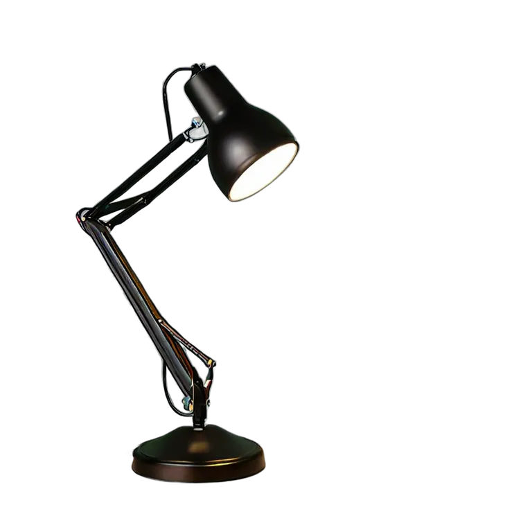 マットブラックのデスクランプ 透過 PNG 画像 フリー素材 #25953